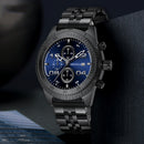 MINI FOCUS 0230G Fashion Men Watch Waterproof Chronograph Multi-function Stainless Steel Strap Quartz Watch