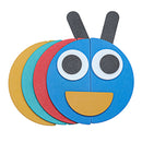 36Pcs Kids Wooden Pattern Blocks Set Geometric Shape Puzzle Jigsaw Toy