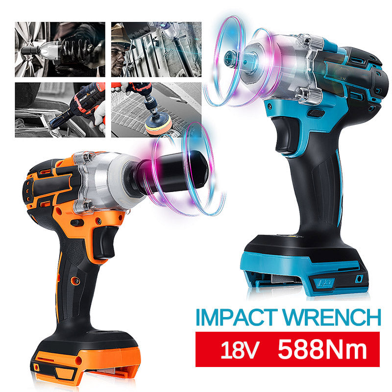 Universal 320N.m Cordless Brushless Impact Wrench Driver Electric Screwdriver Adapted To Makita Battery