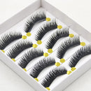 5 Pair 3D Natural False Eyelashes Soft Long Eyelash Fake Eye Lashes Extension Tools