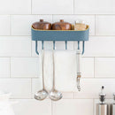 Punch-free Plastic Bathroom Shelf Shower Shampoo Holder Storage Rack Organizer
