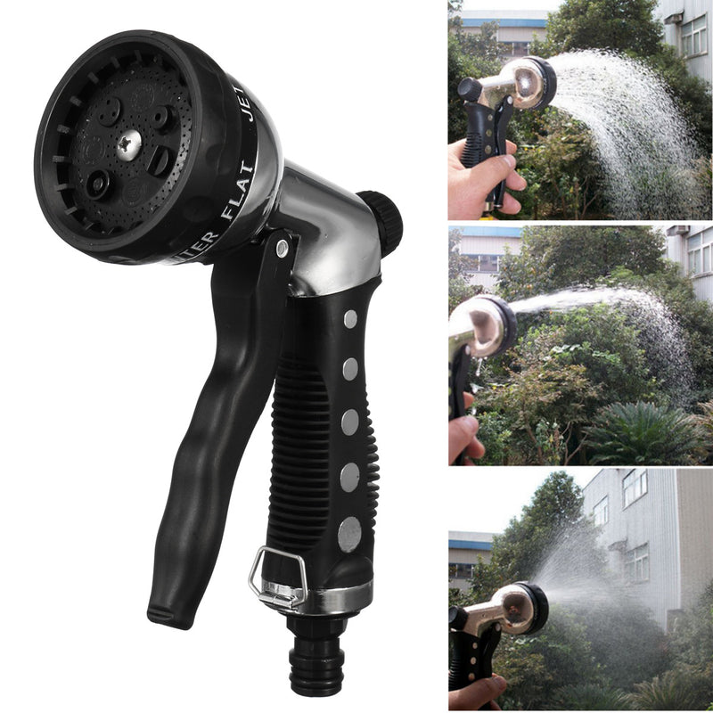 8 Modes Portable High Pressure Washer Hose Nozzle Water Spray Garden Tool