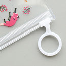 3 Pcs Mysterious Small Flowers Animals Pvc Waterproof Pencil Cases Statione