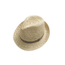 Hand-Woven Lady Hat Sweet Retro Sun Hat Straw Hat Beach Hat Hollow Striped  V2A3