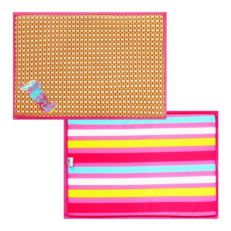 Pet Pad Summer Cooling Mat Dog Beds Mats Pet Ice Pad Cool Cold Rattan MoistuO9O4