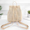Fashion Straw Woven Backpack Ladies Shoulder Bag Summer Girl Backpack Femal X9J1