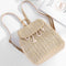 Fashion Straw Woven Backpack Ladies Shoulder Bag Summer Girl Backpack Femal X9J1