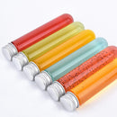 100Ml Plastic Test Tubes (25Pcs) With Cleaning Brush Transparent Storage Tu