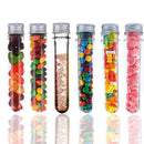100Ml Plastic Test Tubes (25Pcs) With Cleaning Brush Transparent Storage Tu