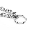 Gothic Chain Choker Necklace Circle Rock Statement Necklace For Women Goth