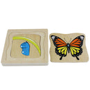 Butterfly Growth Jigsaw Toys Early Childhood Education Wooden Multi-Layer G