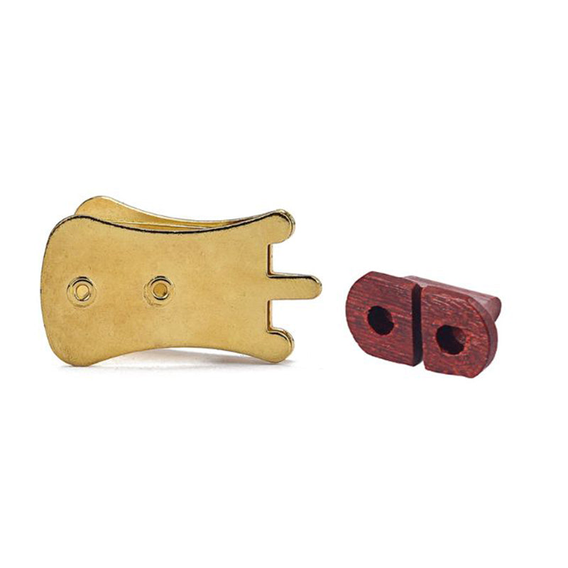 Erhu Zhonghu Mute Finish Muffler Silencer String + Rosewood Bridges Set Par