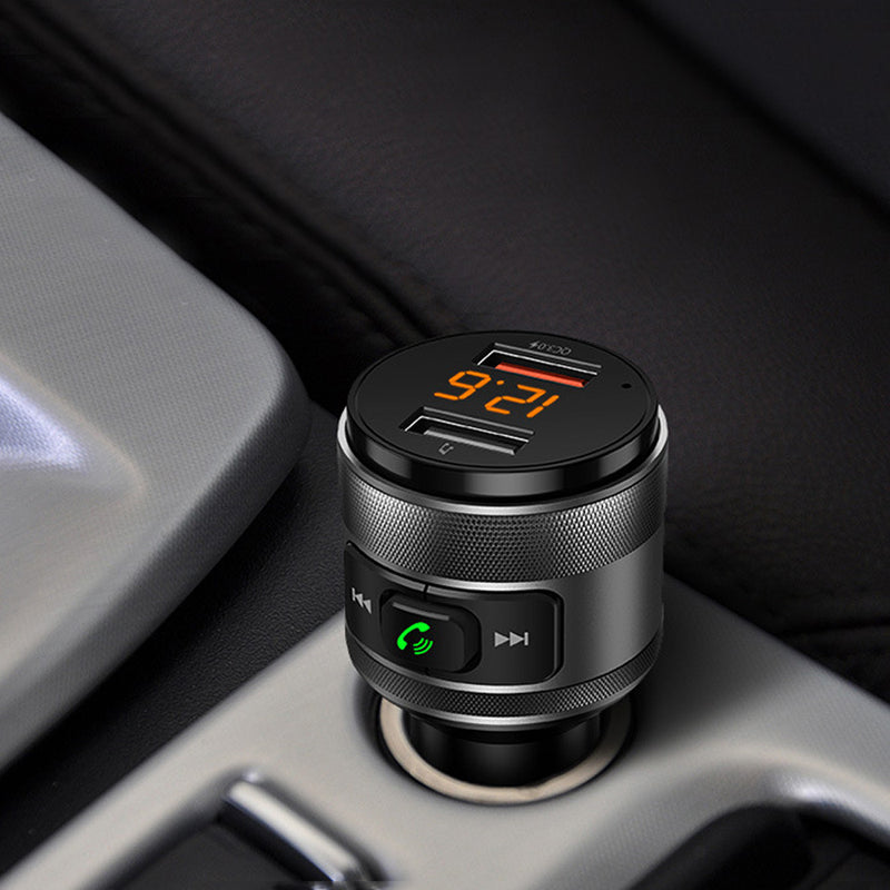 Bakeey QC3.0 Dual USB LED Display bluetooth FM Transmitter Car Charger MP3 Player For iPhone 8Plus XS 11Pro Huawei P30 Pro Mate 30 5G S10+