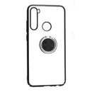 Bakeey Plating Transparent Ultra-thin with Finger Ring Holder Shockproof PC Protective Case for Xiaomi Redmi Note 8