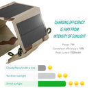 7W Outdoor Collapsible Solar Charger Portable Solar Panel Waterproof Usb Ou