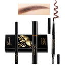 Eyes Makeup Set Liquid Eyelashes Mascara Double Head Eyebrow Pencil Long Lasting Waterproof
