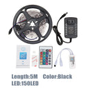 5M 10M IP65 IP20 Color Changeable WiFi Smart LED Strip Light + 24Keys IR Remote Control + Adapter + Controller