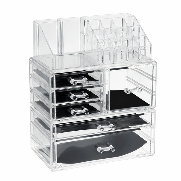 24*15*30cm Acrylic Injection Molding Processing Cosmetic Organizer Storage Rack DIY Desktop Finishing Box