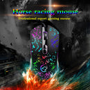 2X(G819 Mechanical Gaming Mouse Usb Wired Optical Horse Racing Mouse Adjust