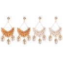 Rattan Earrings For Women Girls Handmade Straw Wicker Braid Drop Dangle EarrZ1T6