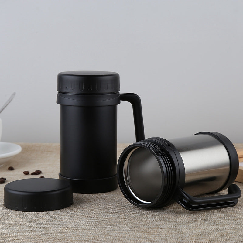 500Ml/17Oz Thermo Mug Stainless Steel Vacuum Flasks With Handle Thermo Cup  B2M1