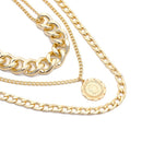 Punk Cuban Choker Necklace Exaggerated Thick Chain Fashion Queen Pendant Ne