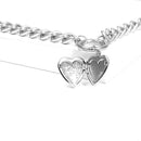 Punk Metal Heart Choker Necklace For Women Big Thick Chain Round Hollow Mul P7T8