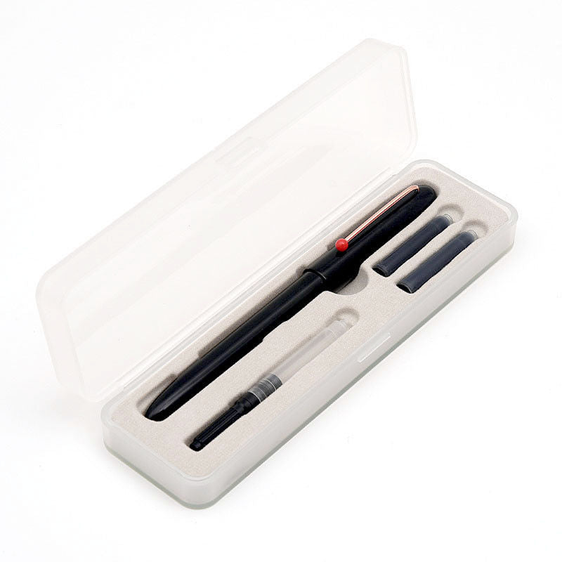 Kaco Retro Hooded Fountain Pen Gift Set 0.38mm Nib Smooth Writing Student Practice Handwriting Pens without ink
