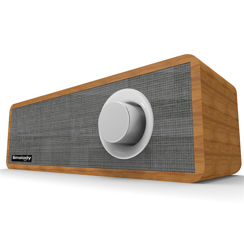 Smalody bluetooth Speaker Portable Wooden Wireless Headset Stereo Mini Subwoofer Loudspeaker With Mic
