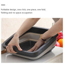 Folding Washbasin Retractable Household Wash Foam Foot Portable Thickened K