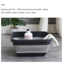 Folding Washbasin Retractable Household Wash Foam Foot Portable Thickened K