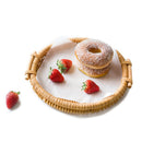 Woven Bread Roll Basket Food Desktop Service Basket Fruit Basket Bread Tray