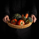 Woven Bread Roll Basket Food Desktop Service Basket Fruit Basket Bread Tray