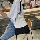 Japanese Style Pleats Please Casual Tote Bag Canvas Large Capacity Me Shoul S1E1