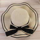 Womens Fashionable Big Bowk Straw Hat Floppy Foldable Roll Up Uv ProtectiM4S8