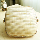 Hand-Knitted Food Tent Basket Dustproof Picnic Basket With Gauze Fruit And