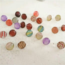 120Pcs Pattern Metal Epoxy Pushpins Office Supplies Diy Photo Album Decorat
