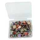 120Pcs Pattern Metal Epoxy Pushpins Office Supplies Diy Photo Album Decorat
