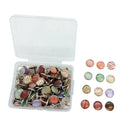 120Pcs Pattern Metal Epoxy Pushpins Office Supplies Diy Photo Album Decorat