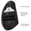 2X(Ergonomic Vertical Mouse Wireless Bluetooth Optical Mouse 800/1200/1600D