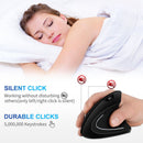 2X(Ergonomic Vertical Mouse Wireless Bluetooth Optical Mouse 800/1200/1600D