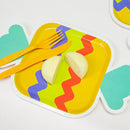 Partybus 32Pcs/Set Candy Plates Disposable Tableware Plates Birthday Weddin