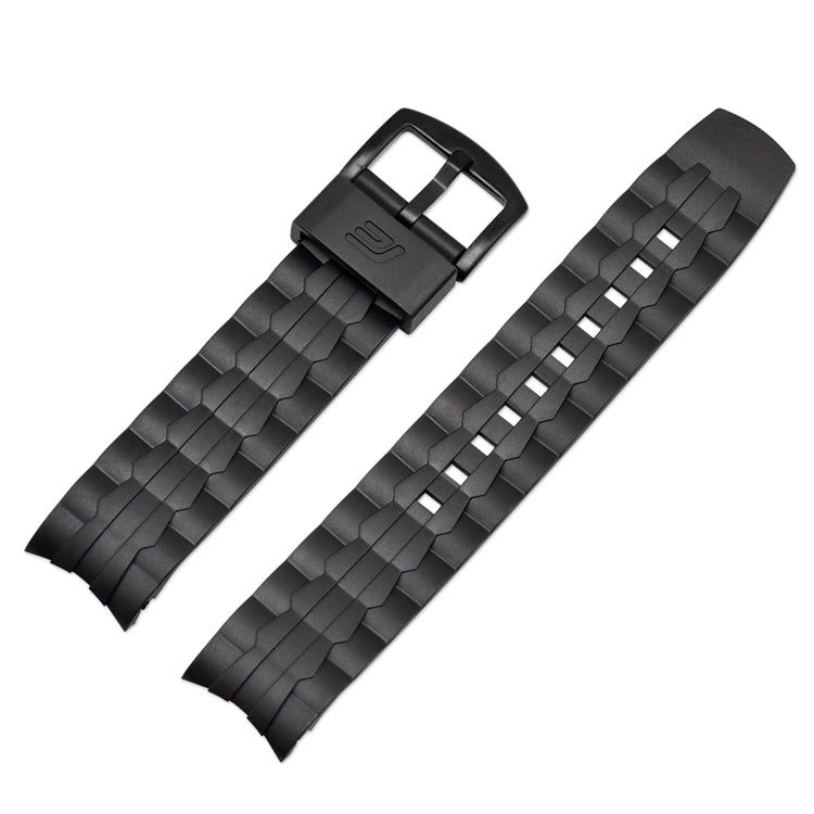 Black PU Strap Replacement Watch Band for Edifice EF-550 EF-523