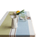 Decorative Cotton and Linen Tablecloth with Tassels Waterproof and Oil-Proo