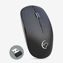2X(Mini G834 2.4G Wireless Mouse Ergonomic 1600Dpi Optical Mice with Usb Re