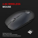 2X(Mini G834 2.4G Wireless Mouse Ergonomic 1600Dpi Optical Mice with Usb Re