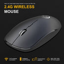 2X(Mini G834 2.4G Wireless Mouse Ergonomic 1600Dpi Optical Mice with Usb Re