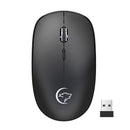 2X(Mini G834 2.4G Wireless Mouse Ergonomic 1600Dpi Optical Mice with Usb Re