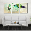 Miico Hand Painted Three Combination Decorative Paintings Dancing Youth Wall Art For Home Decoration