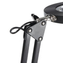DC5V 10W Metal LED Swing Arm Table Lamp Magnifier Ring Reading Light Dimmable 3 Color Temperature for Study